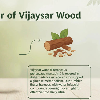 Vijaysar Wooden Tumbler