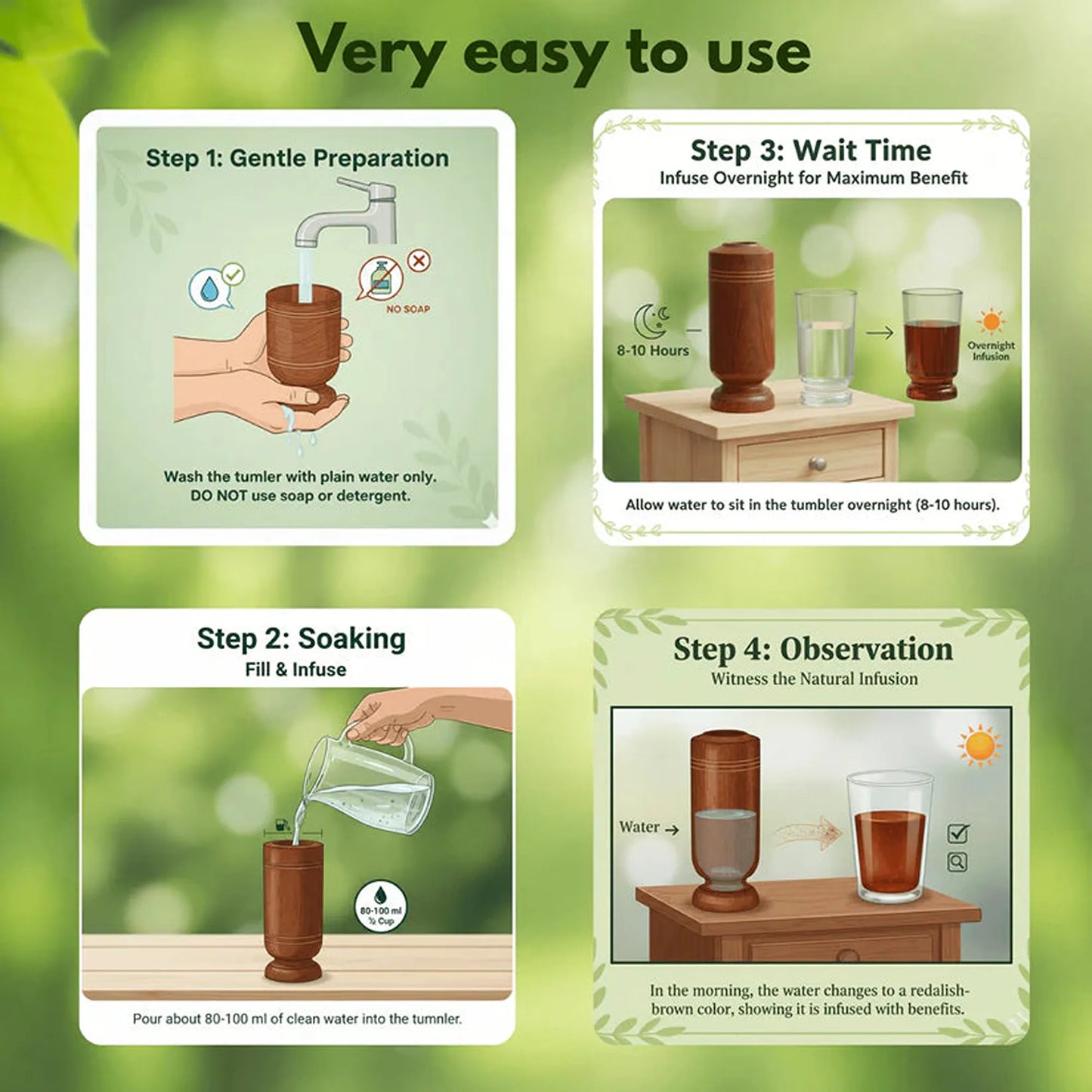 Vijaysar Wooden Tumbler